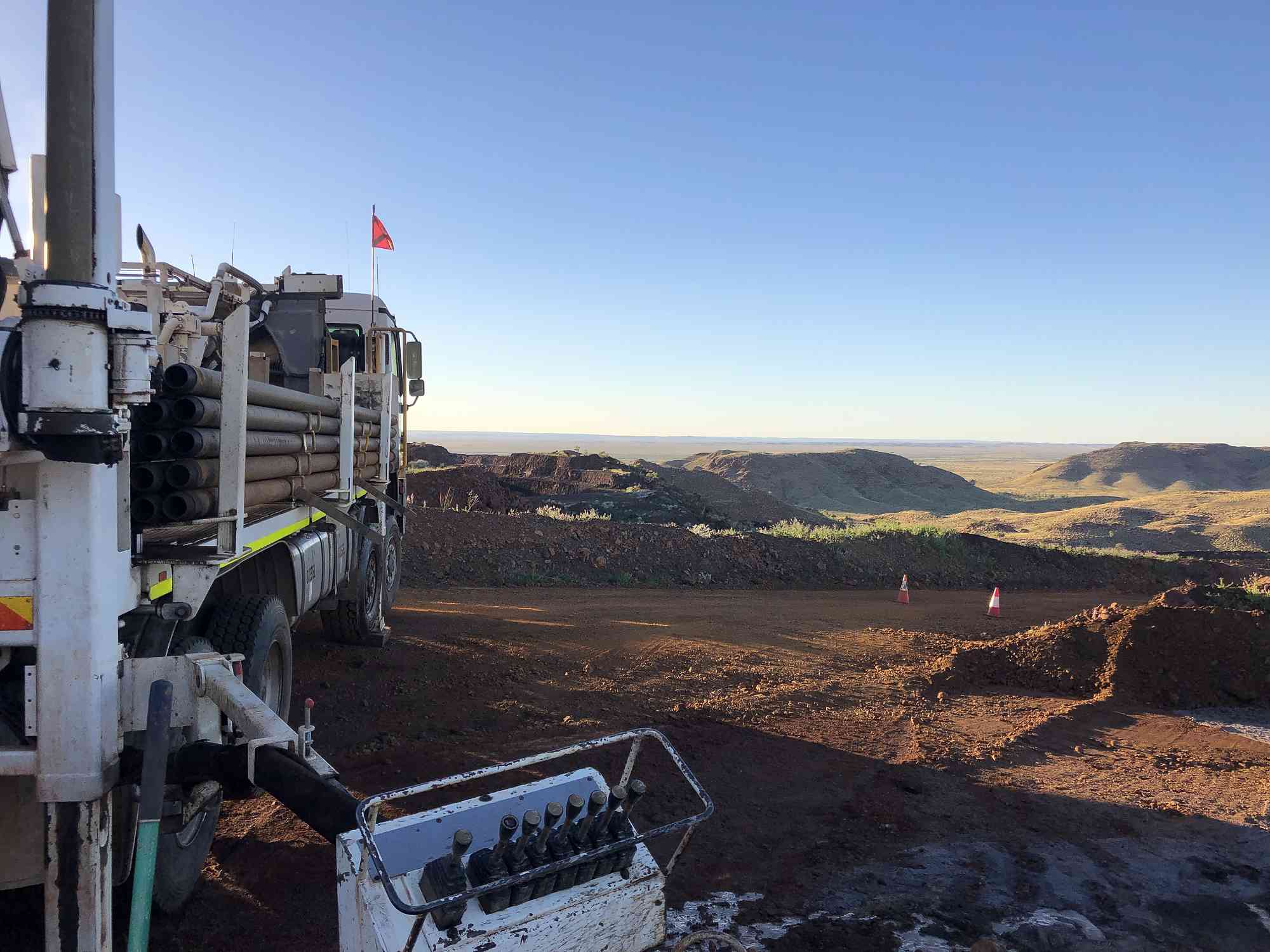 Rig 2 on top of the world in the Pilbara
